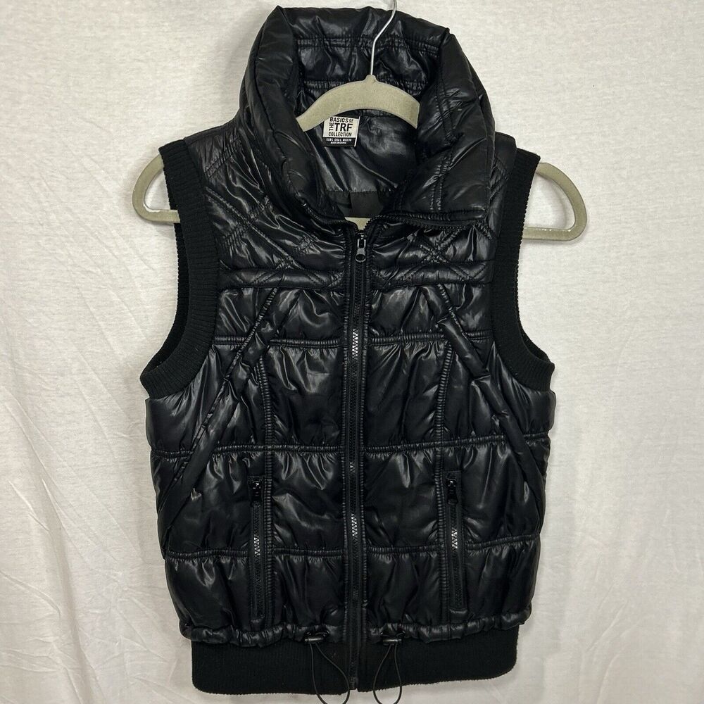 Basics of The TRF Collection Women’s Black puffer vest Size large